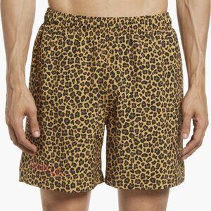 PURPLE BRAND PURPLE Leopard Print Swim Trunks Men Size XL NEW NWT